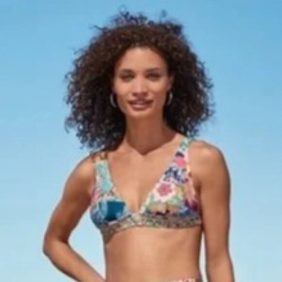 Johnny Was Tropical Floral Bikini XXL Caribbean Multi - Picture 8 of 15